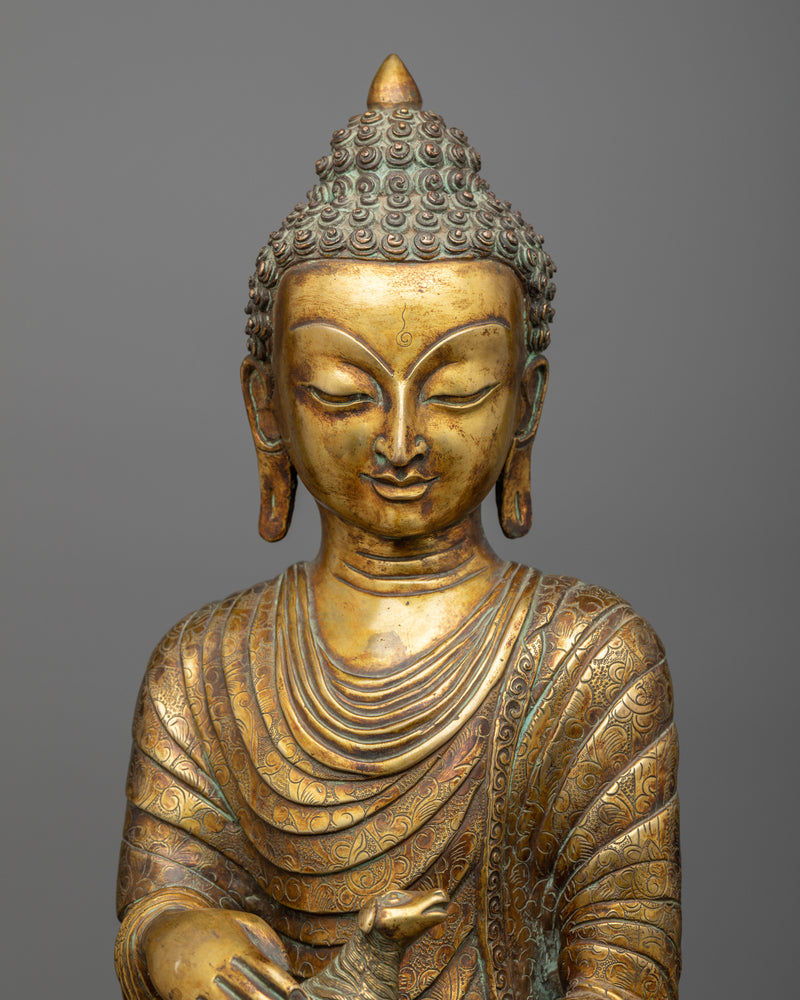 Standing Buddha Shakyamuni Statue | Enlightenment in Your Sacred Space