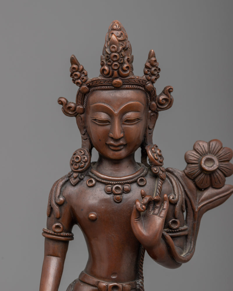 Standing Chenrezig Statue | Traditional Avalokiteshvara Art