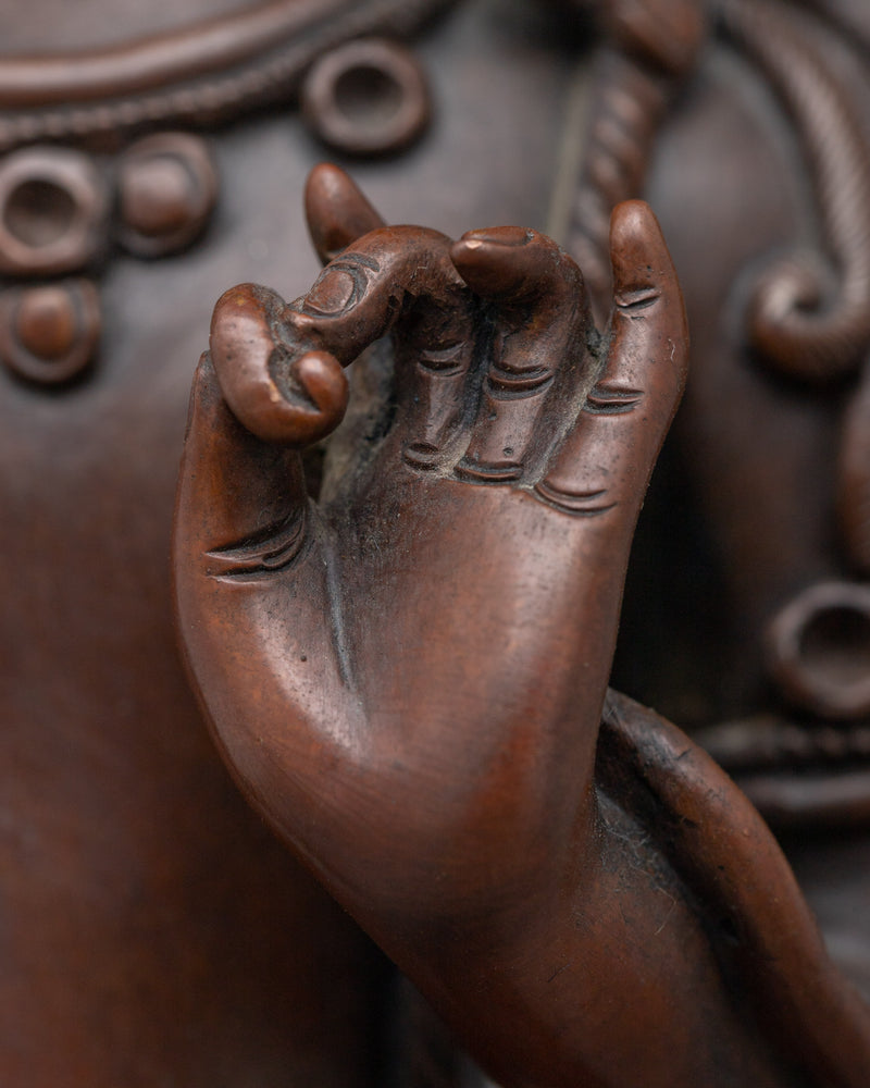 Standing Chenrezig Statue | Traditional Avalokiteshvara Art