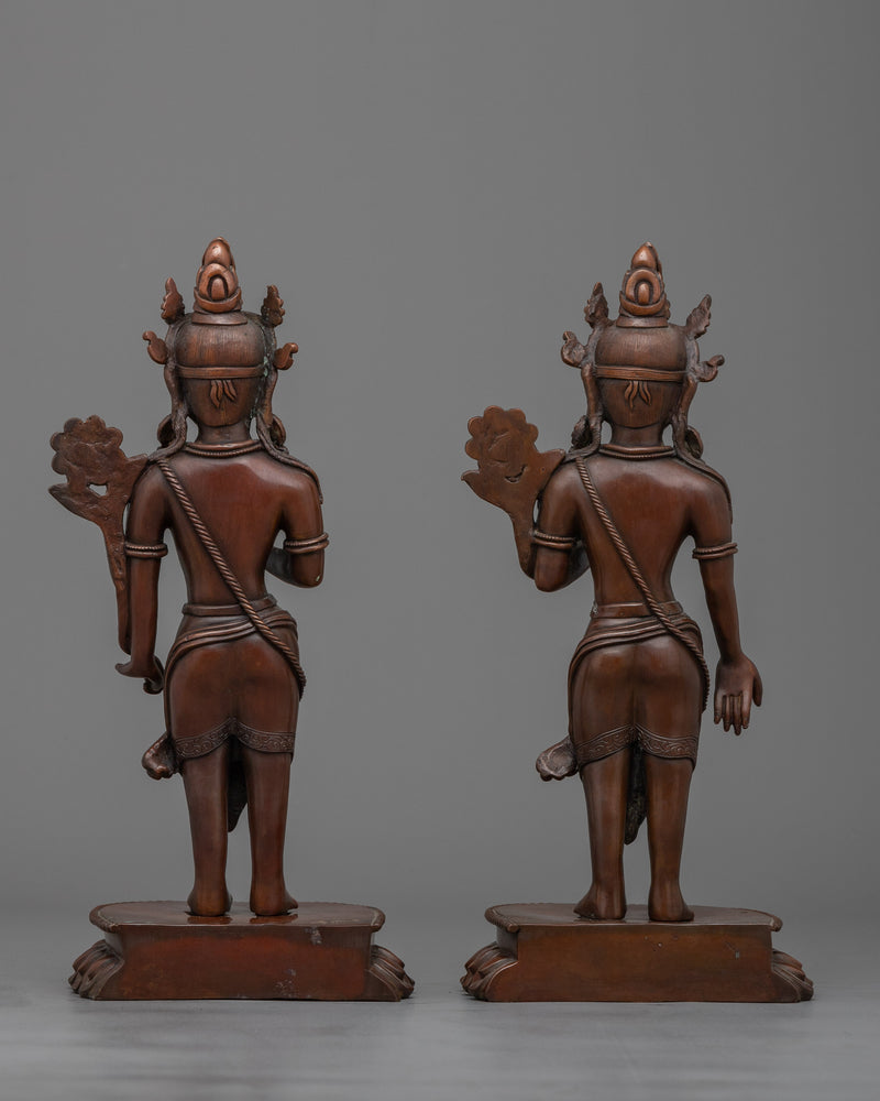 Standing Chenrezig Set Statue | sacred masterpiece for spiritual enlightenment