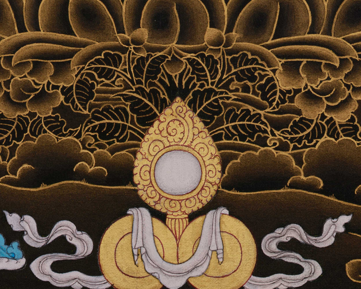 Sacred Thangka Of Chenrezig | Avalokiteshvara Art | Divine Wisdom