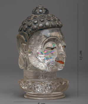 Crystal Buddha Head | Embrace the Clarity and Enlightenment