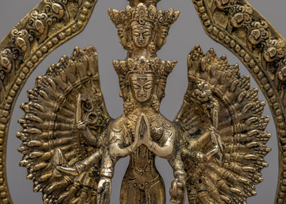 1000 Armed Chenrezig Bodhisattva Statue | Himalayan Buddhism Sculpture