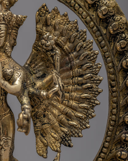 1000 Armed Chenrezig Bodhisattva Statue | Himalayan Buddhism Sculpture