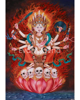 Goddess Chamunda Canvas Print 
