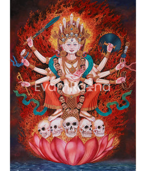 Goddess Chamunda Canvas Print