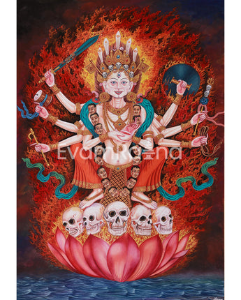 Goddess Chamunda Canvas Print 