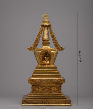 The Great Stupa | Exquisite Copper Body for a Stunning Centerpiece
