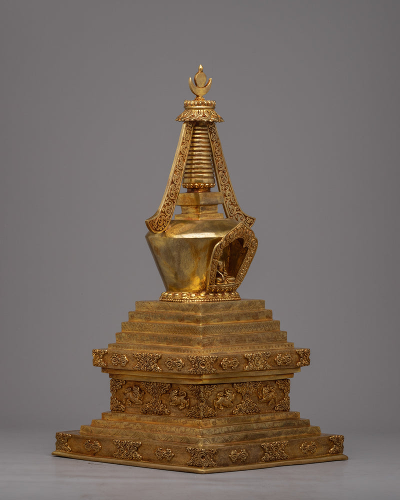 The Great Stupa | Exquisite Copper Body for a Stunning Centerpiece
