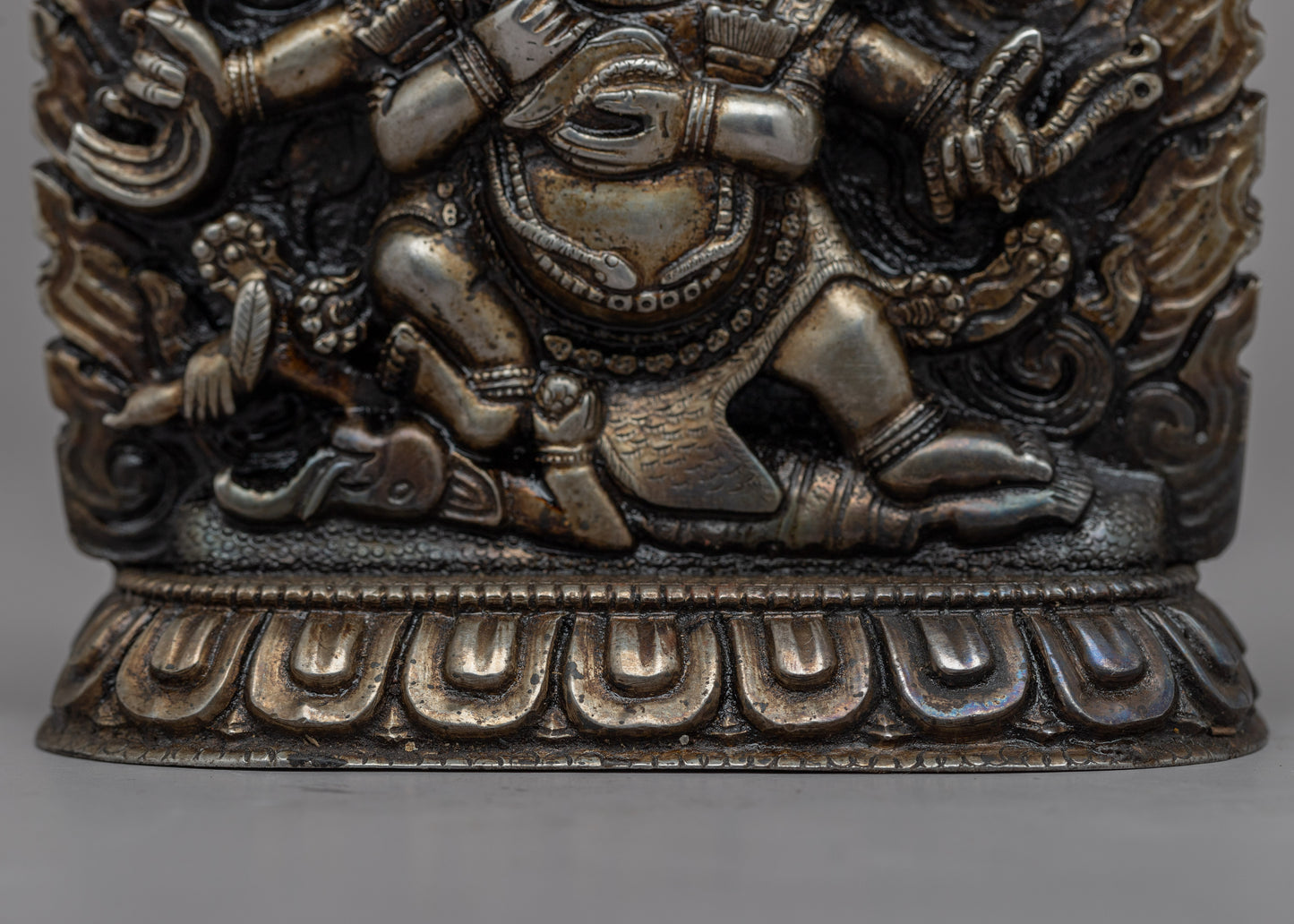 6-Armed Black Mahakala Statue | Embodying the Powerful Protector Deity