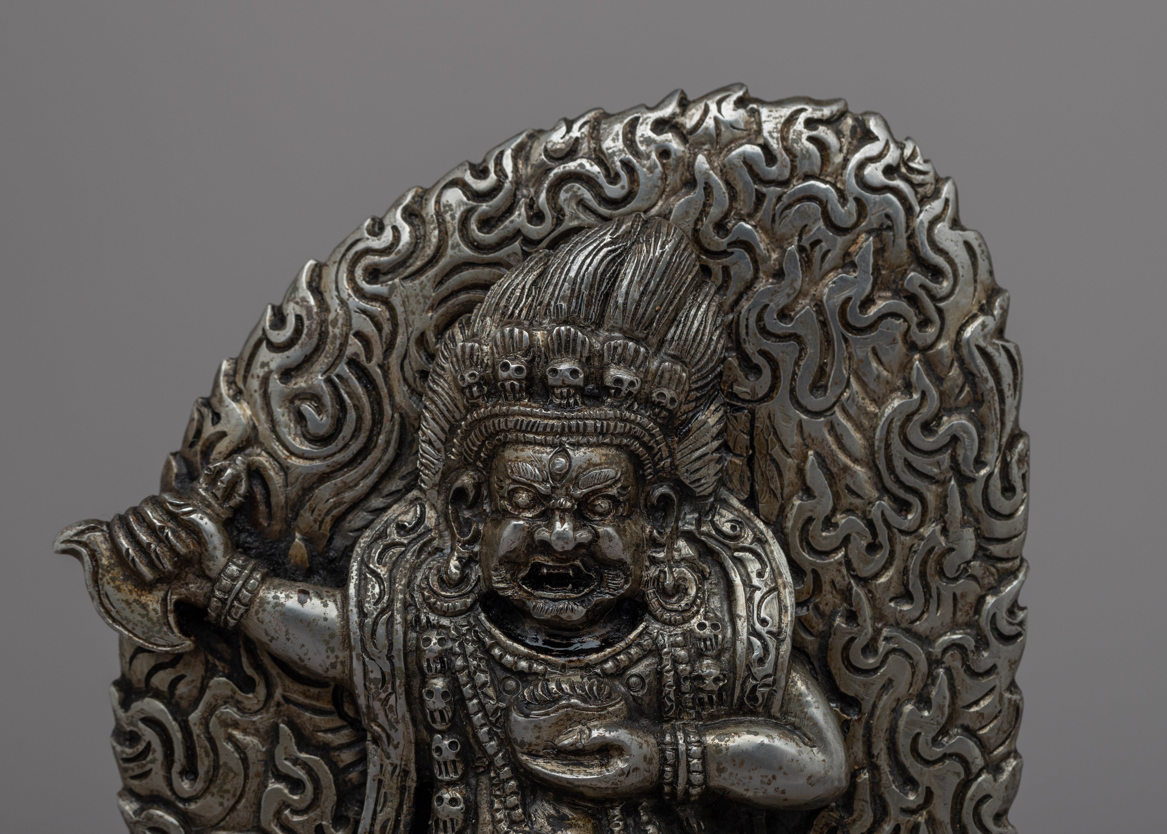 Bernagchen Mahakala Art Statue | Buddhist Iron Statue
