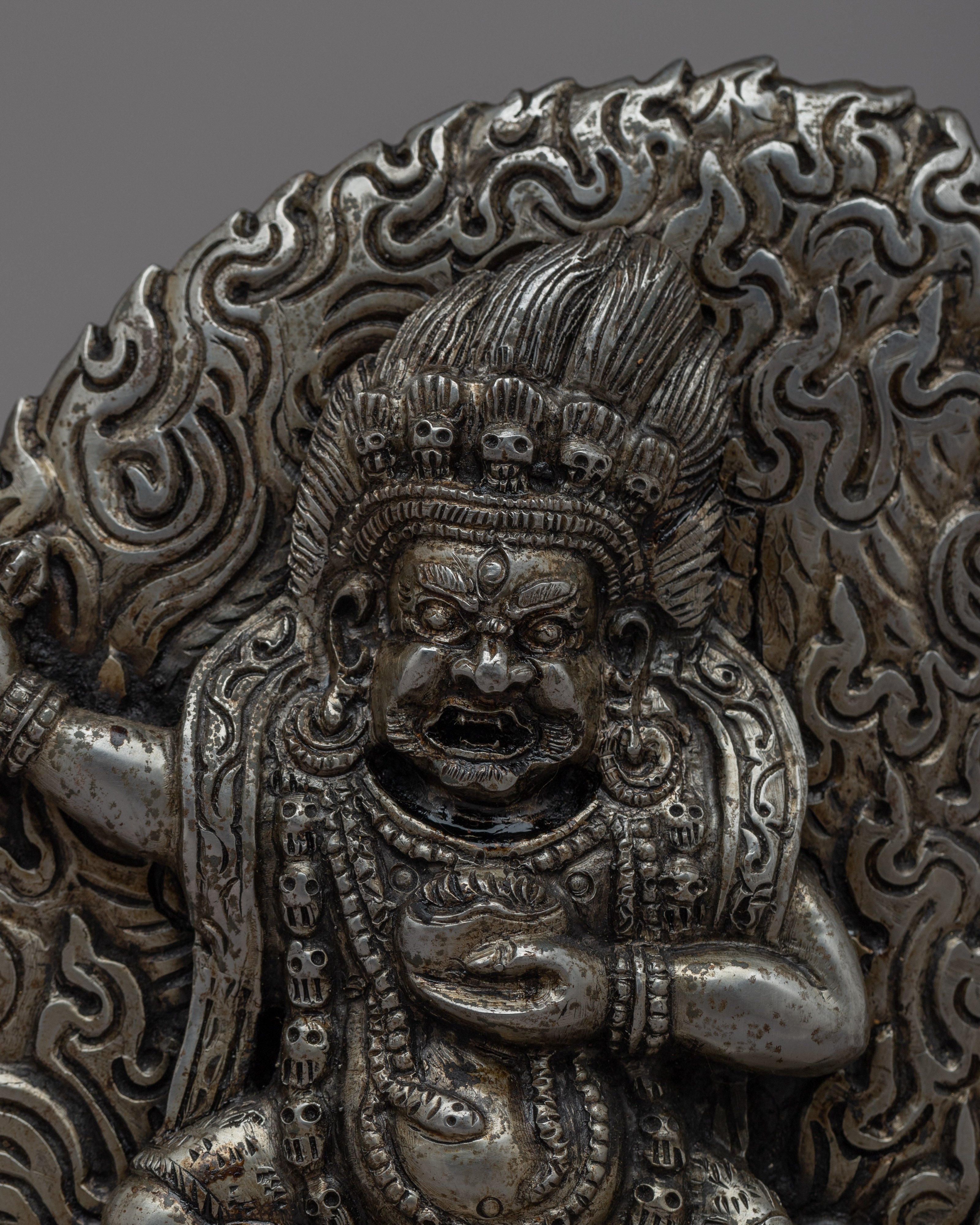 Bernagchen Mahakala Art Statue | Buddhist Iron Statue