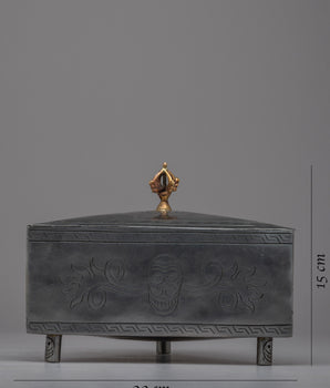 Handcrafted Metal Treasure Box | Treasure Chest of Beauty and Craftsmanship