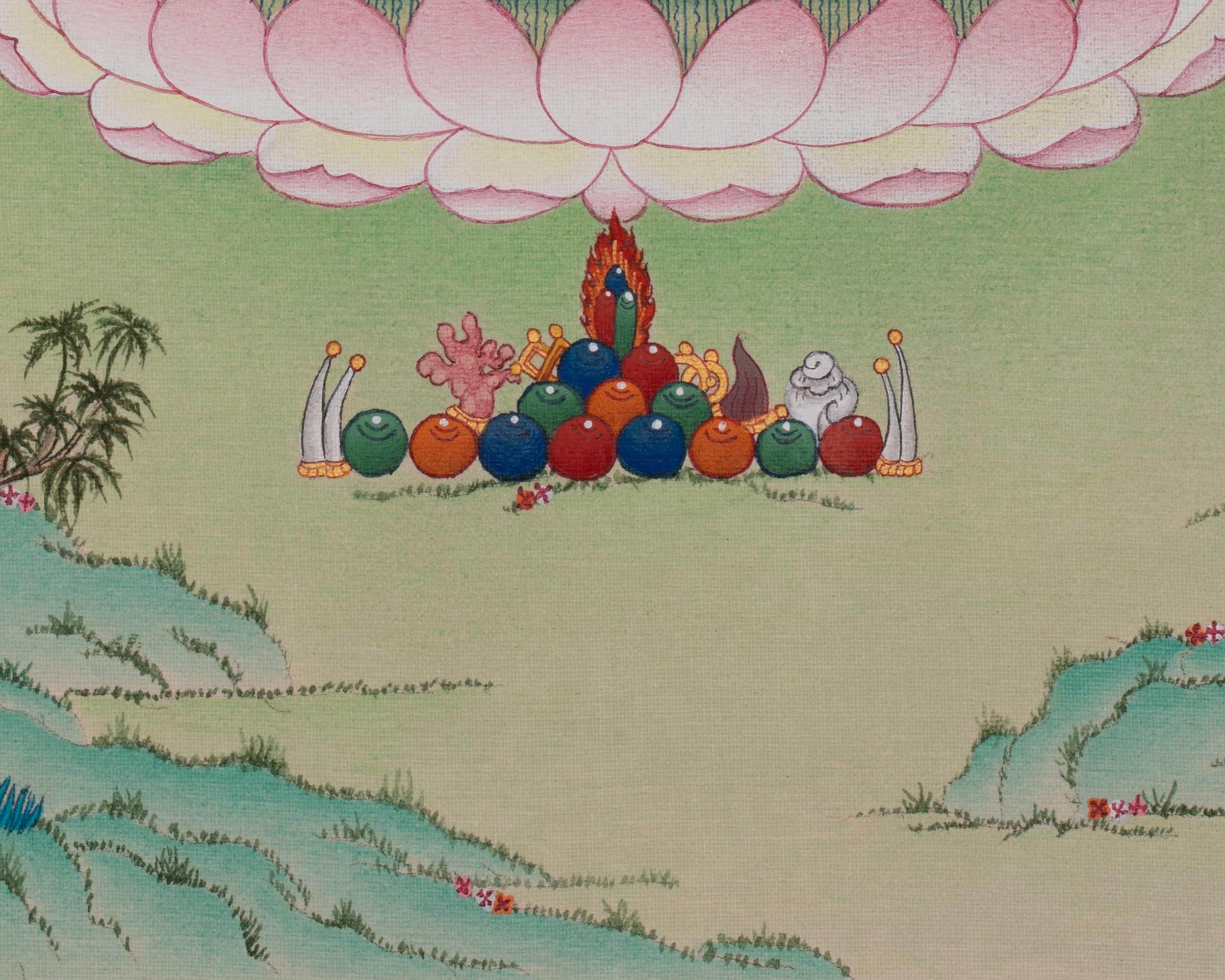Chenrezig Buddhist Thangka | Bodhisattva of Compassion | Avalokiteshvara Art