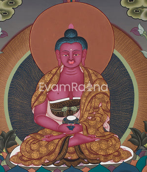 Amitabha Buddha Meditation Art | Symbol of Peace, Enlightenment, and Pure Land Rebirth