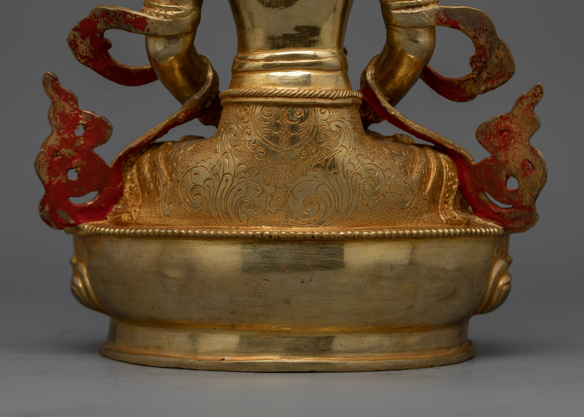 Majestic Four Faces Vairocana Statue | Handcrafted Symbol of Enlightenment