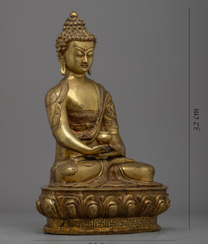 Dhyani Amitabha Buddha Statue | Traditional Himalayan Art Nepal