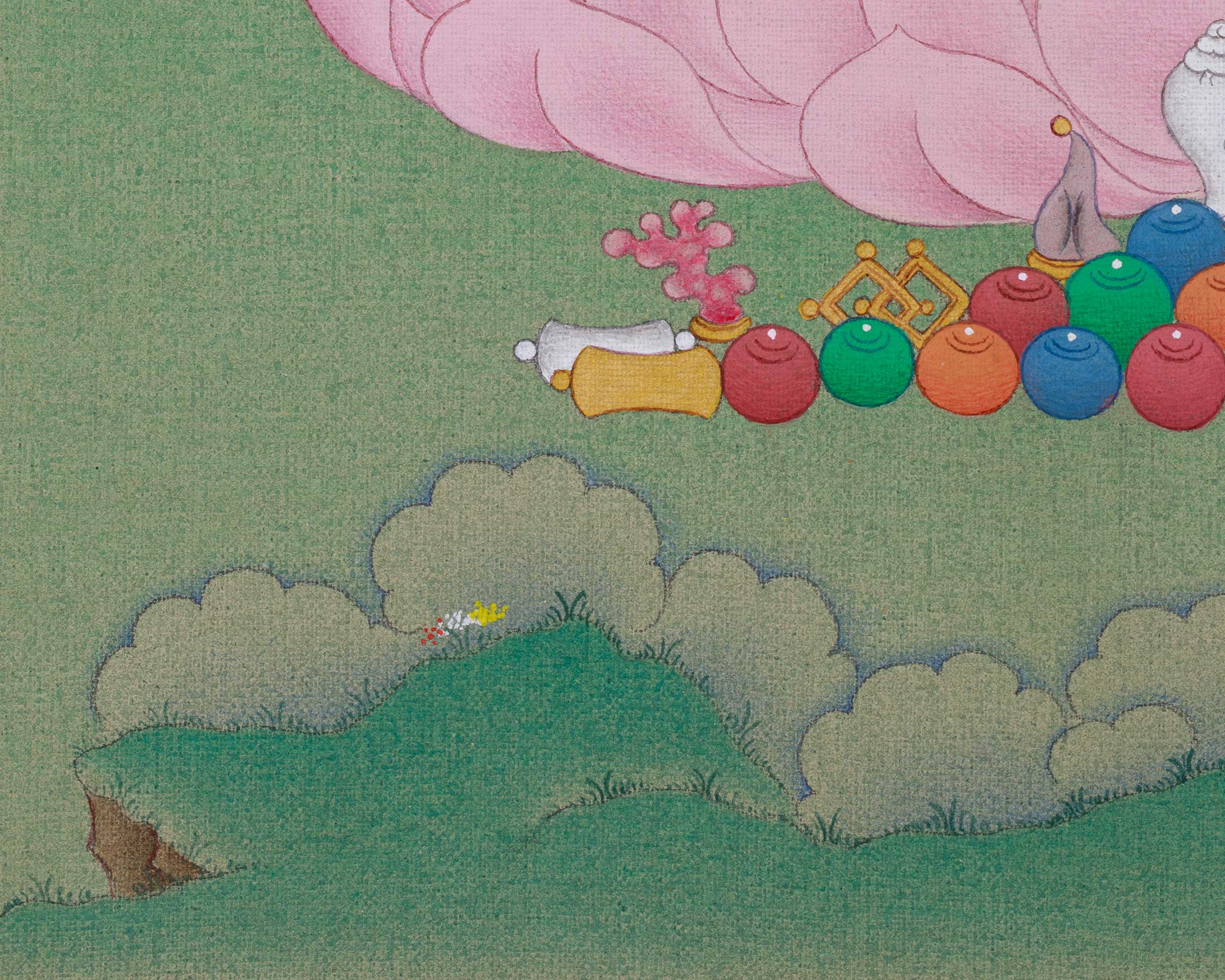 Thangka of Historical Buddha, Shakyamuni | The Enlightened One, Representing Wisdom and Compassion