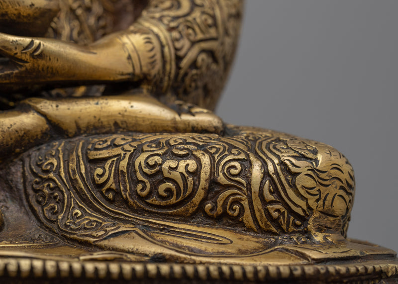 Brass Amoghasiddhi Buddha Statue | Traditionally Handcrafted Buddha Statue