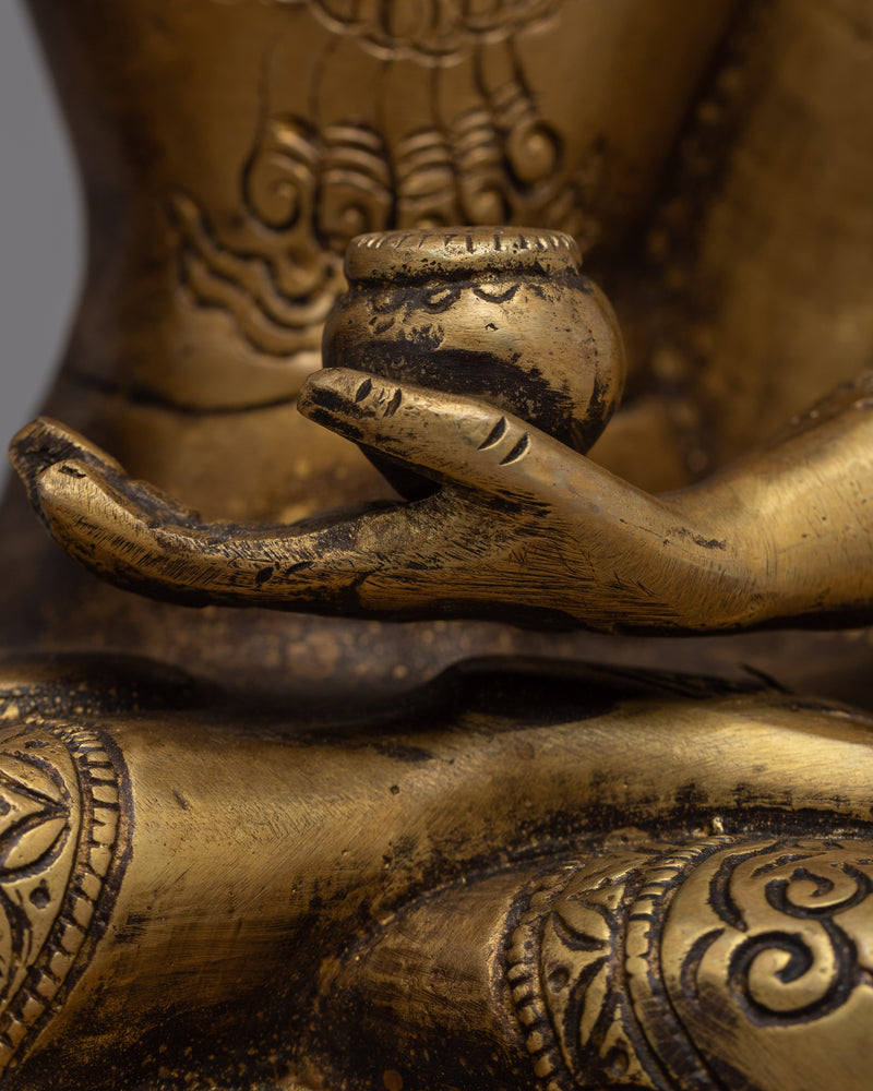 Tibetan Amoghasiddhi Buddha Statue | The Enlightened One of Fearless Accomplishment