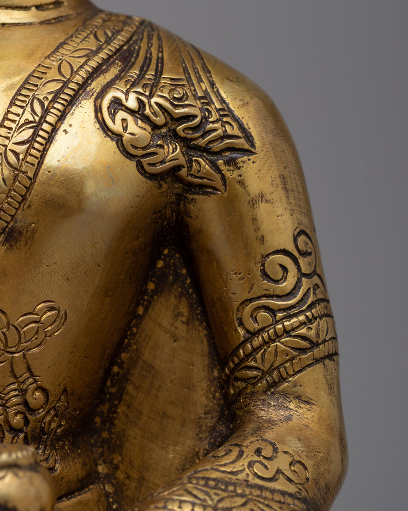 Tibetan Amoghasiddhi Buddha Statue | The Enlightened One of Fearless Accomplishment