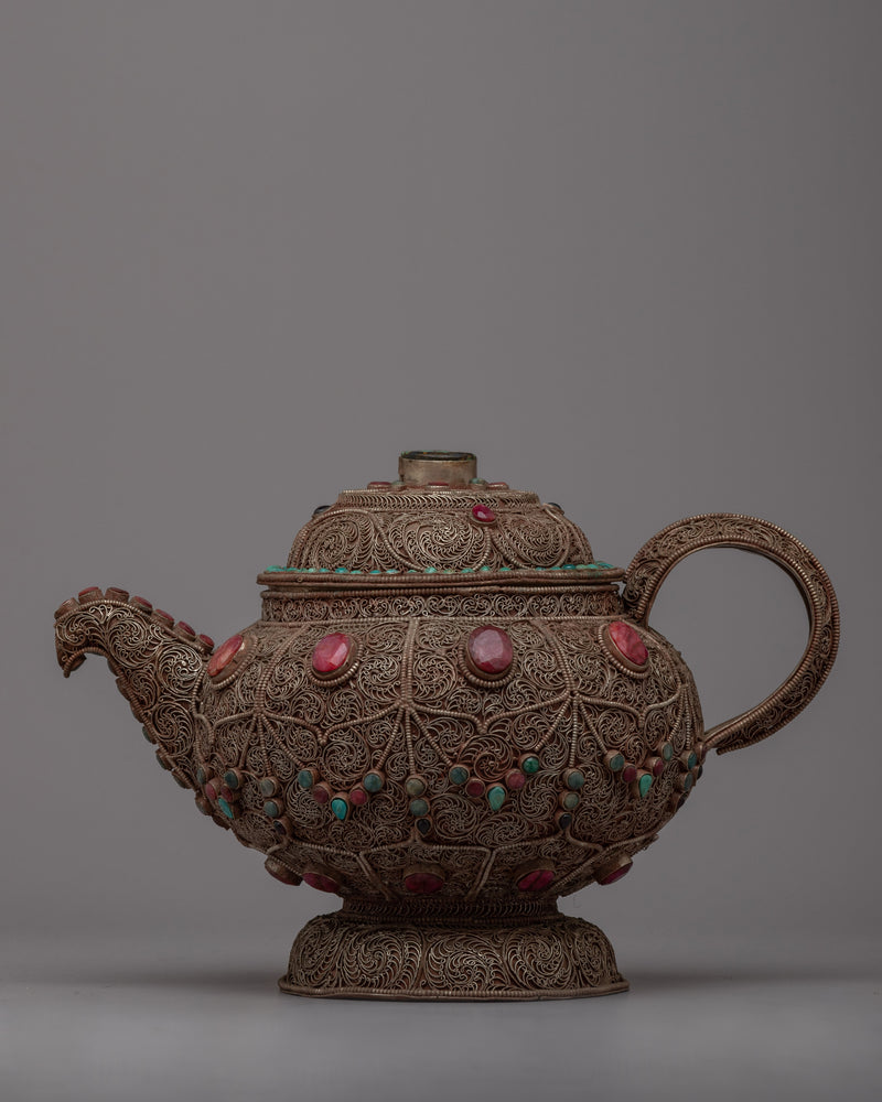 Large Tibetan Tea Pot | Uniting Tradition and Modern Comfort