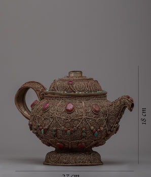 Large Tibetan Tea Pot | Uniting Tradition and Modern Comfort