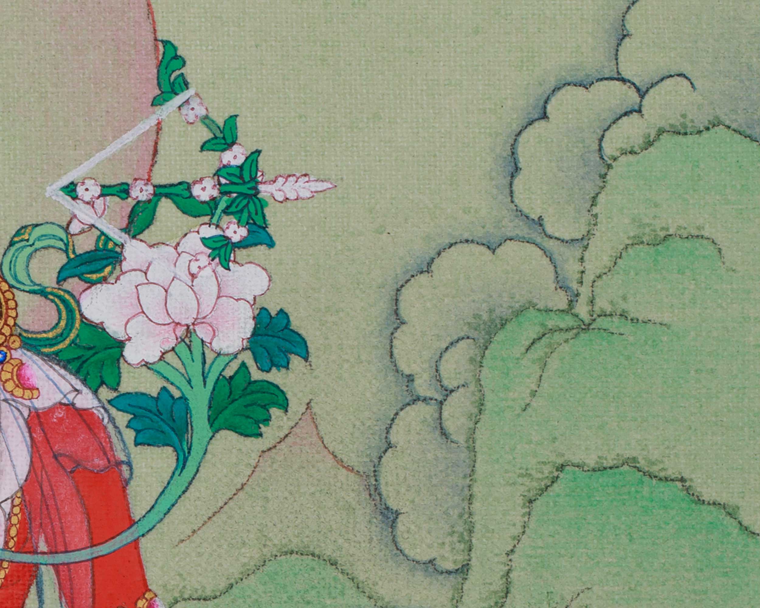 Sacred Red Tara Thangka | Fearless Protection and Meditation Practice