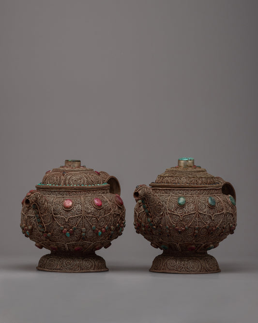 Traditional Tibetan Tea Set 