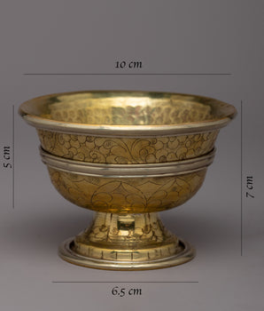 Sacred Copper Offering Bowl: Gilded in 24k Gold | A Reverent Gesture