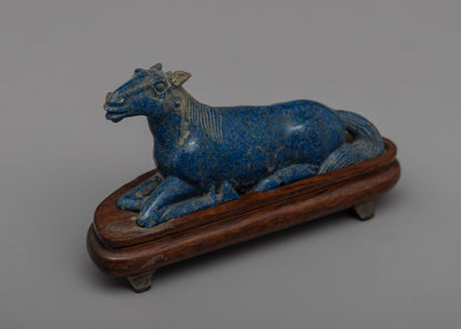 Lapis Lazuli Horse Statue | Elegant Home Decor and Spiritual Symbol