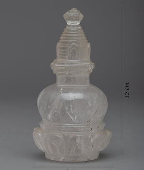 Spiritual Crystal Stupa Figurine | Symbol of Transformation