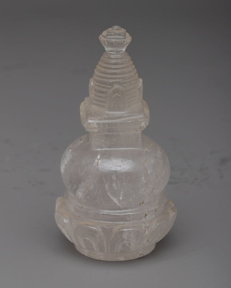 Spiritual Crystal Stupa Figurine | Symbol of Transformation