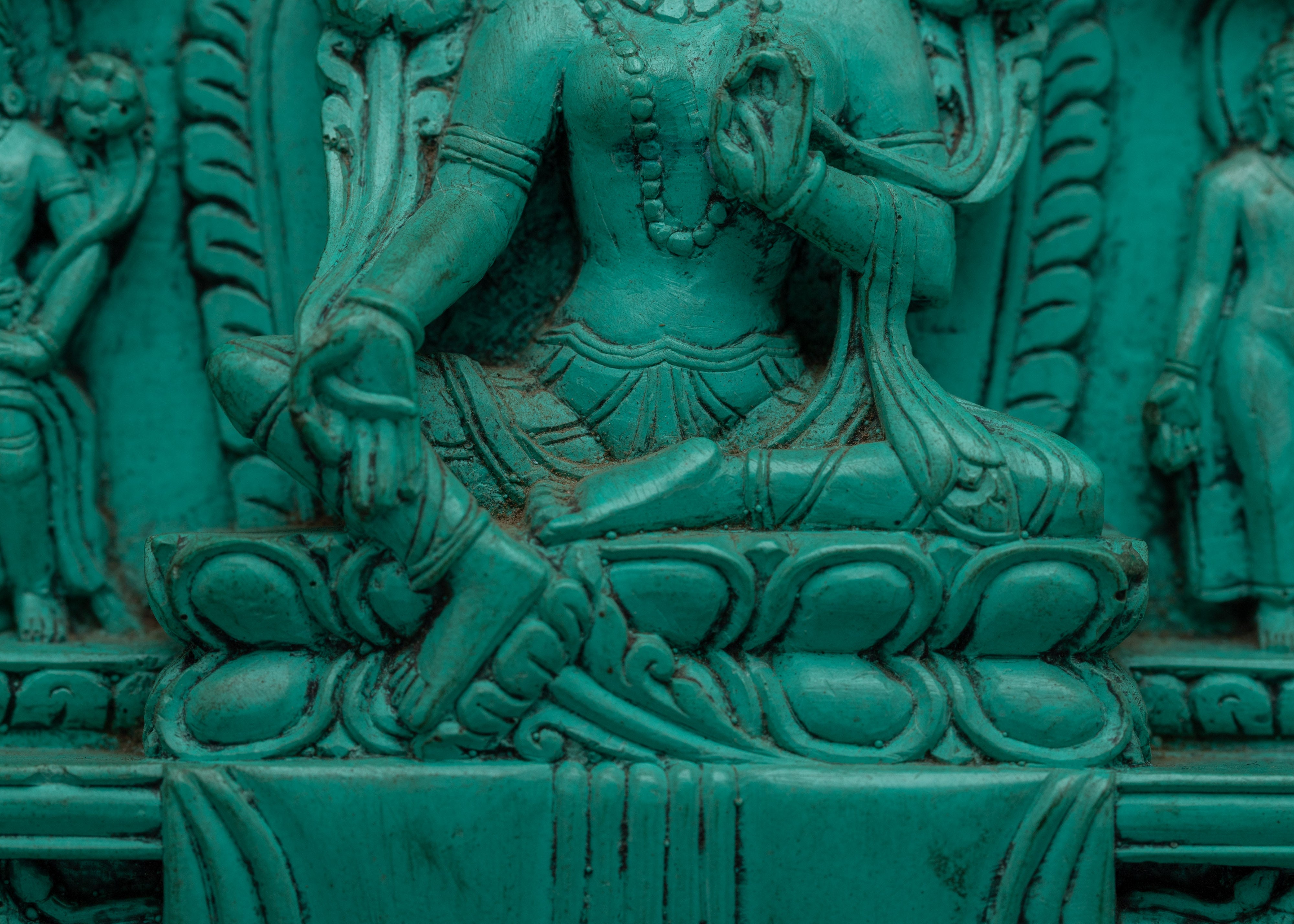 Mother Green Tara Buddha Statuette | Embrace of Compassion
