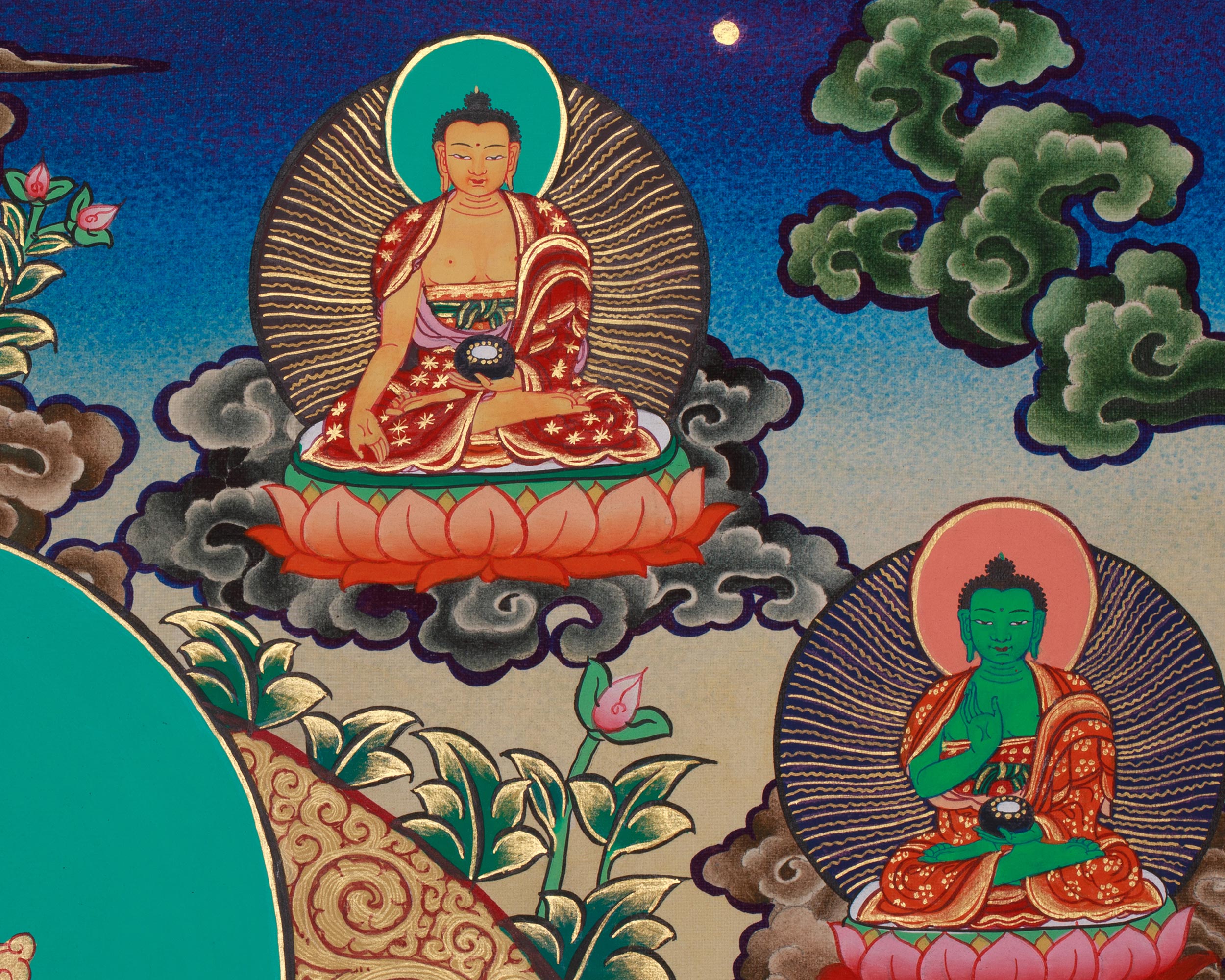 Manjushri Blessing Thangka | Buddhist Deity | Himalayan Art