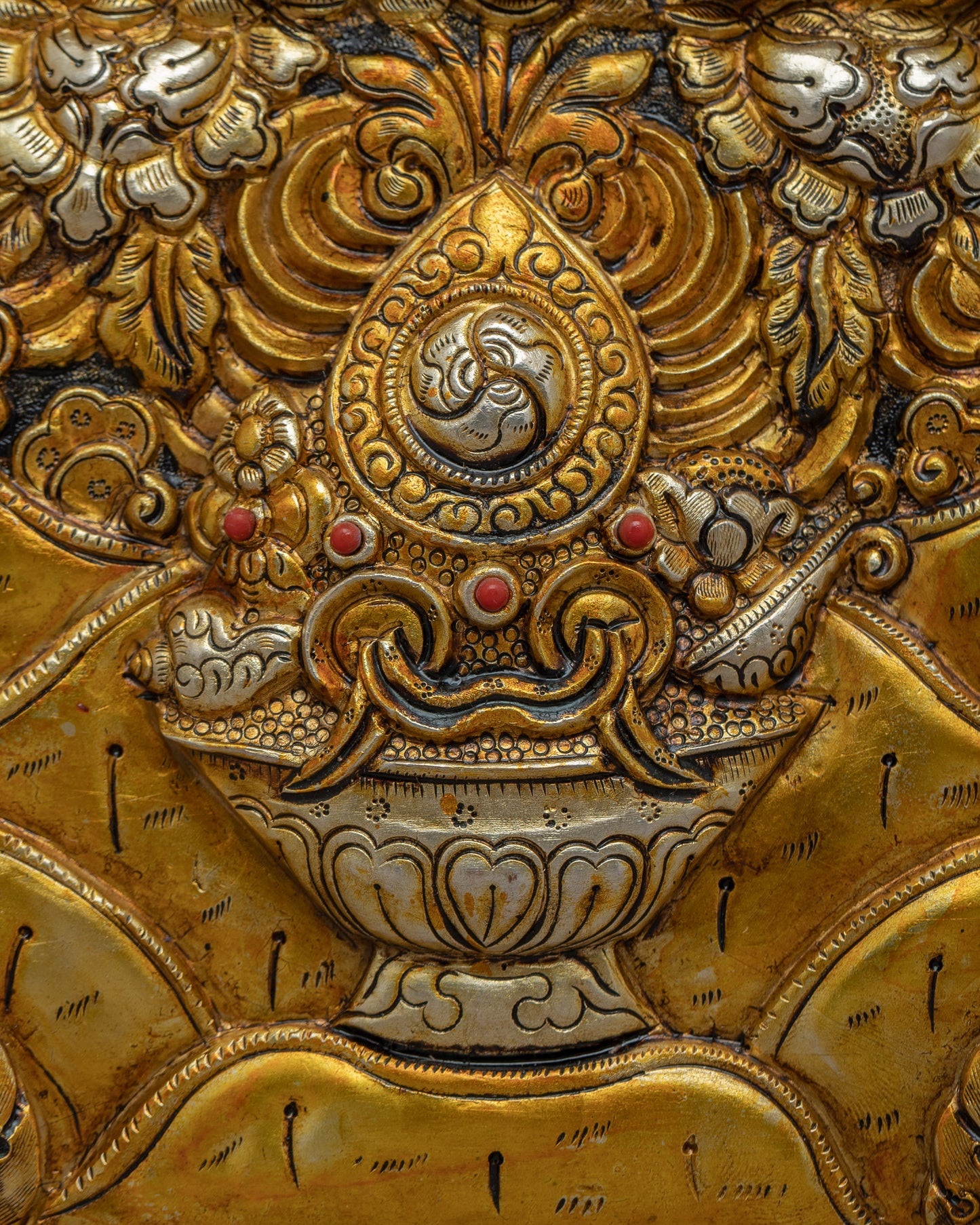 Chenresig Bodhisattva Metal Thangka | Radiant Artwork with Divine Presence"