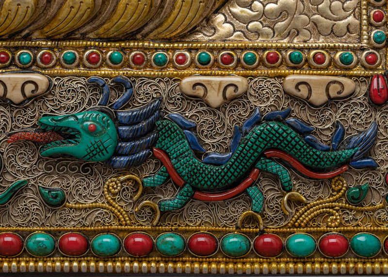 Garuda Thangka Metal Calendar | Sacred Bird Symbol of Protection