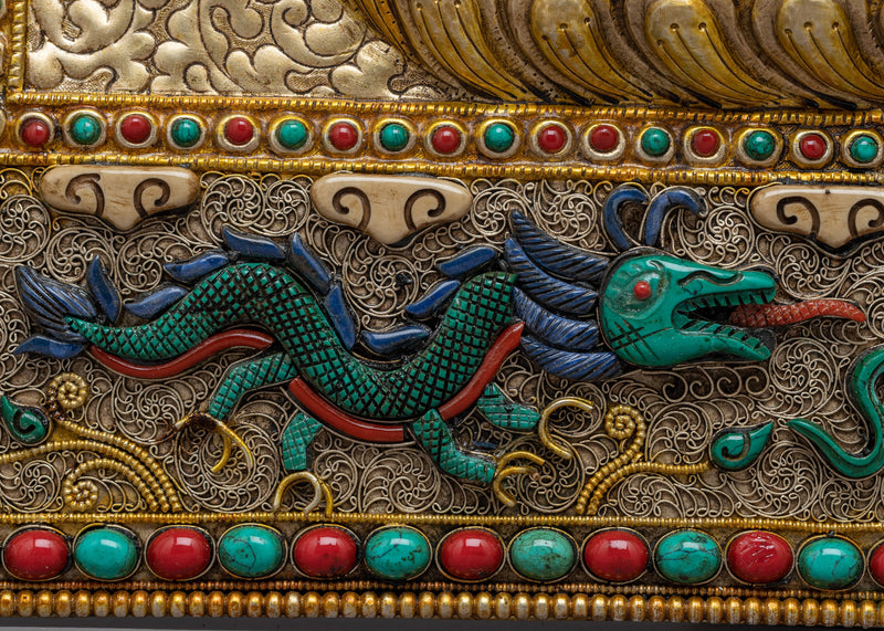 Garuda Thangka Metal Calendar | Sacred Bird Symbol of Protection