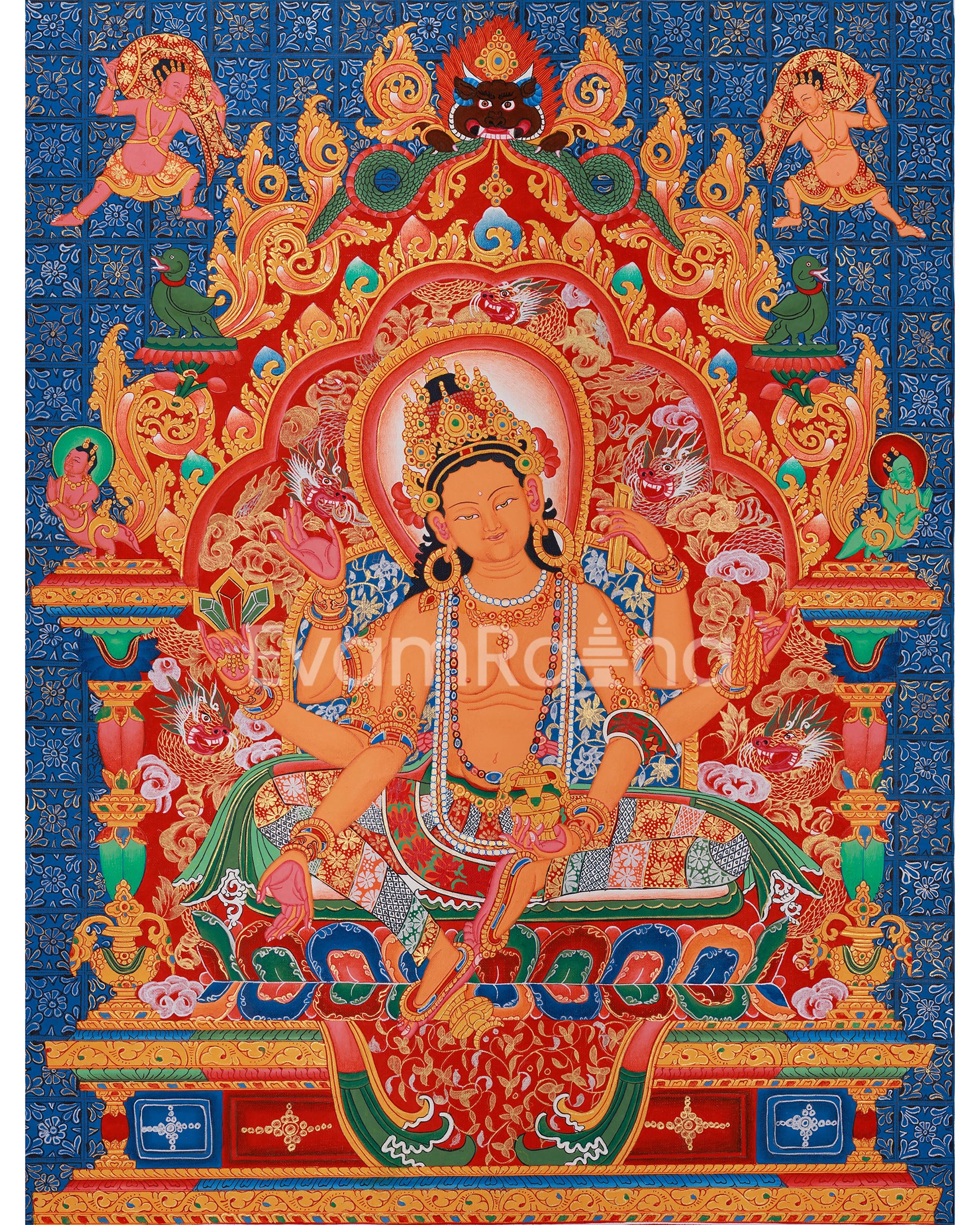 six-armed-vasudhara-thangka-print