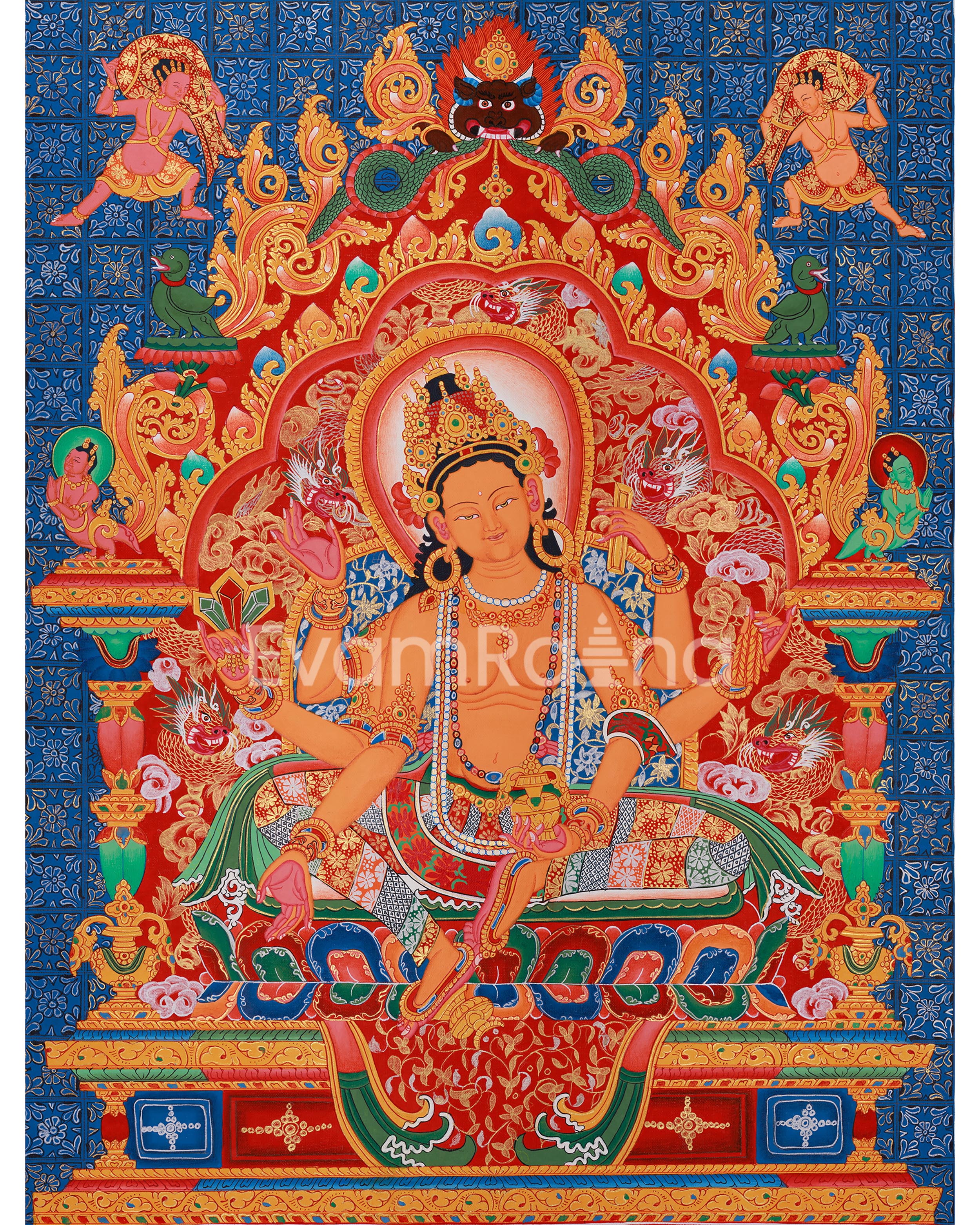 six-armed-vasudhara-thangka-print