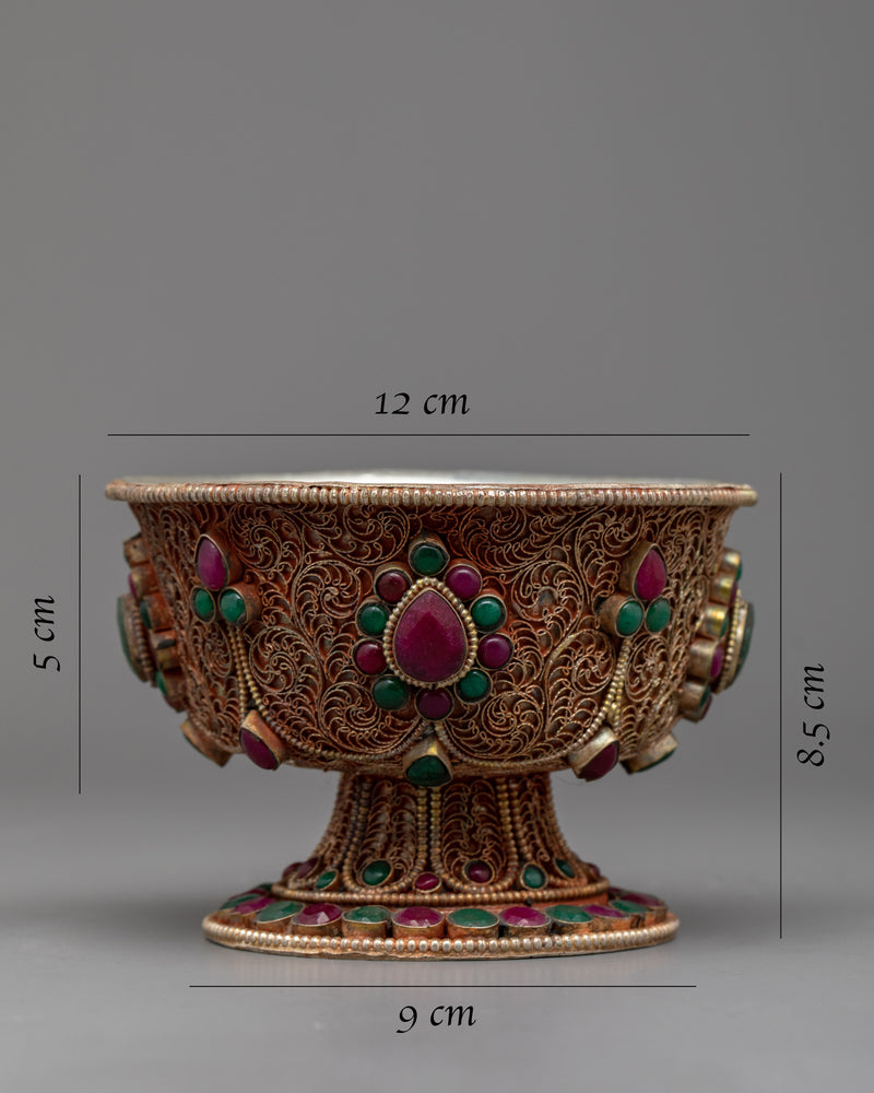 Copper Decorative Bowl with Intricate Design | Exquisite Artwork for Your Space in