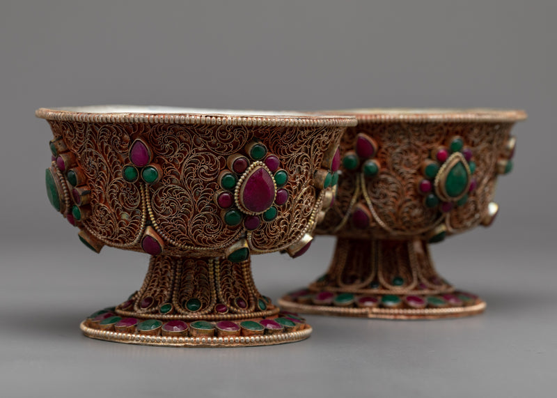 Copper Decorative Bowl with Intricate Design | Exquisite Artwork for Your Space in