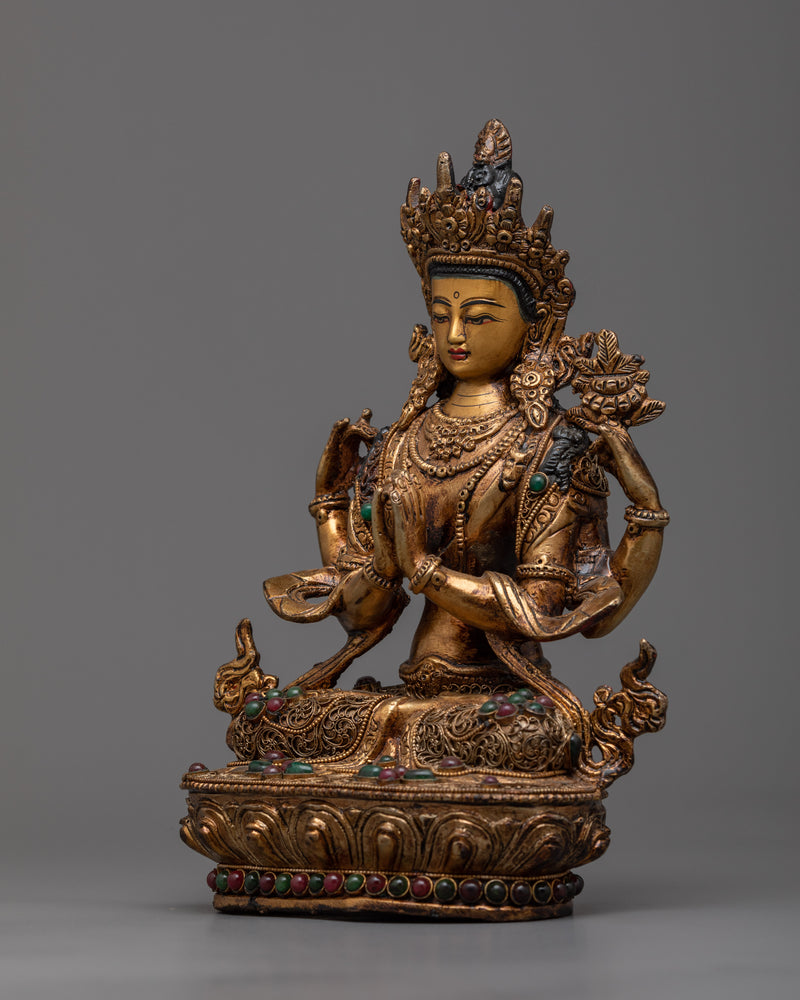 Chenresig Avalokiteshvara Statue | Bodhisattva of Great Compassion