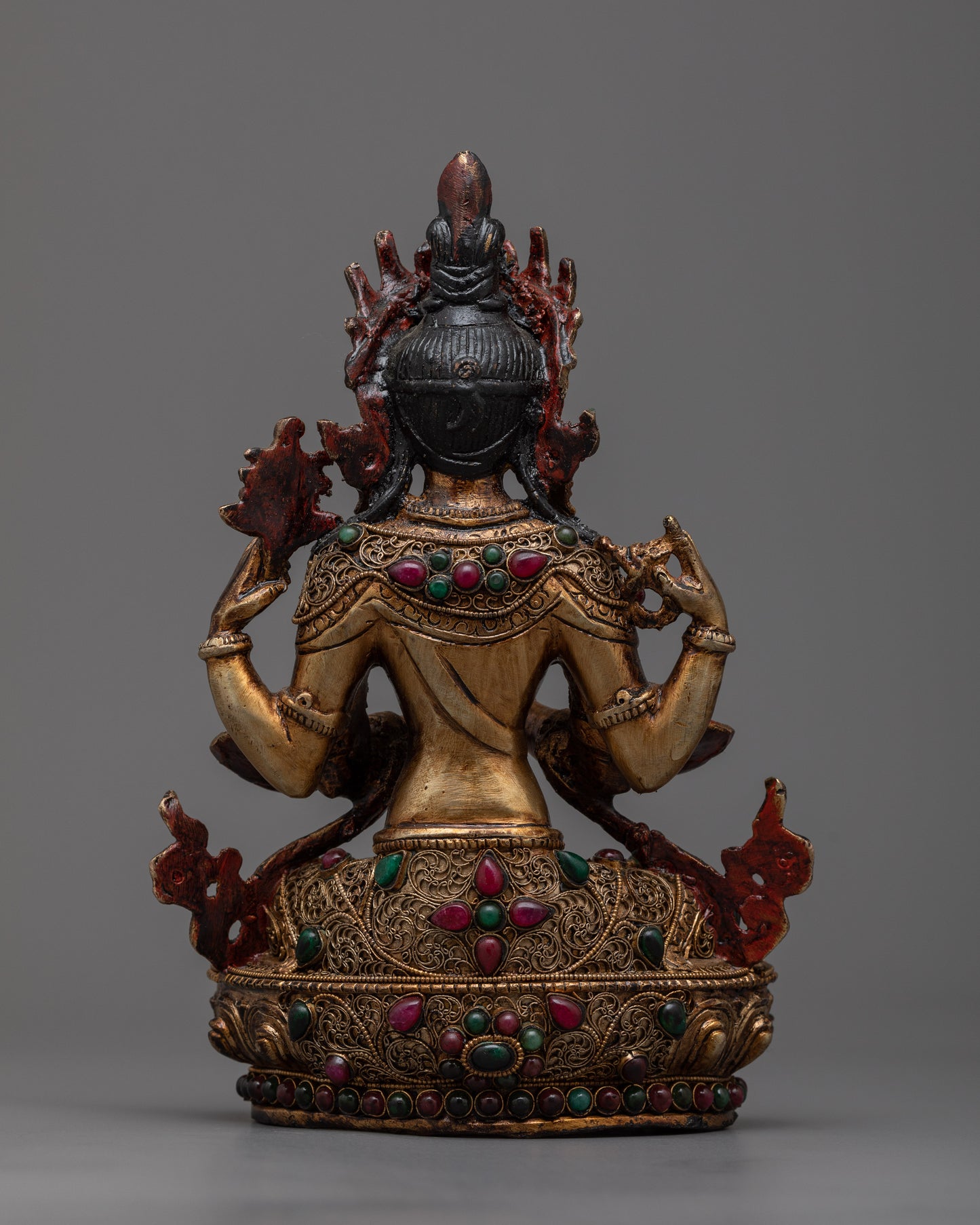 Tibetan Bodhisattva Copper Statue Set | Elegant Spiritual Decor for Altar