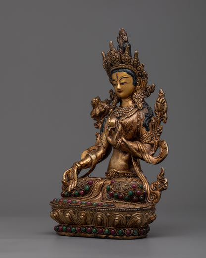 White Tara Buddhist Sculpture | Elegant and Timeless Art for Your Space