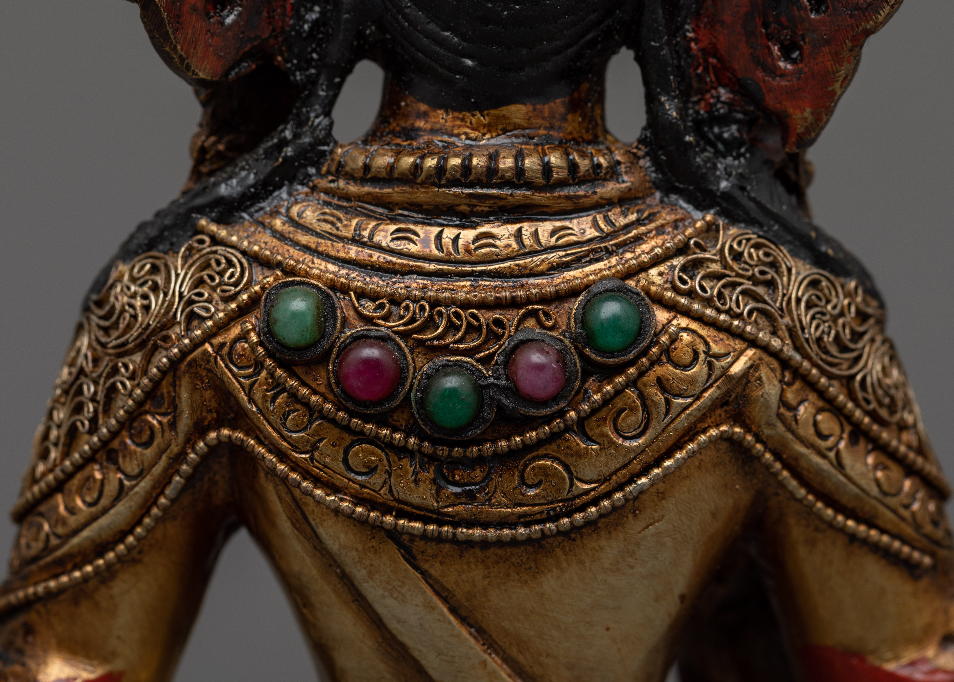 Himalayan Vajrasatva Buddhist Deity Figurine | Spiritual Decor for Spiritual Growth