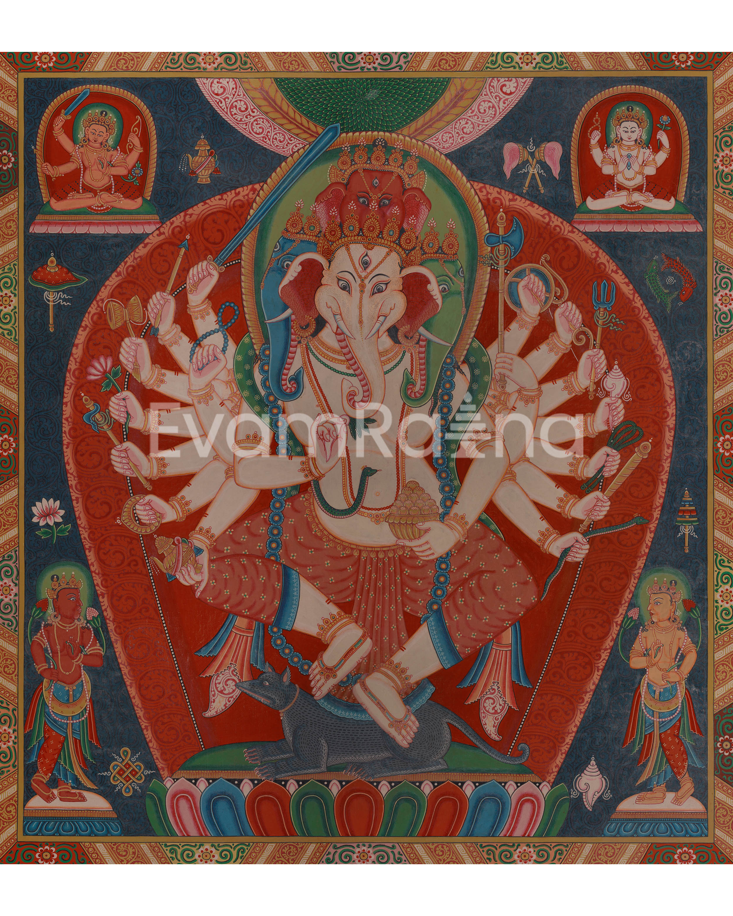 Four-Headed Dvija Ganapati