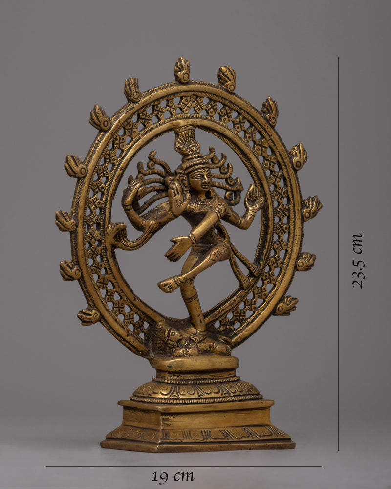 Handcrafted Brass Nataraja Statue | Embodiment of Cosmic Dance