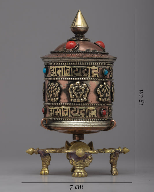 Mantra Prayer Wheel | Spinning Blessings and Positive Energy