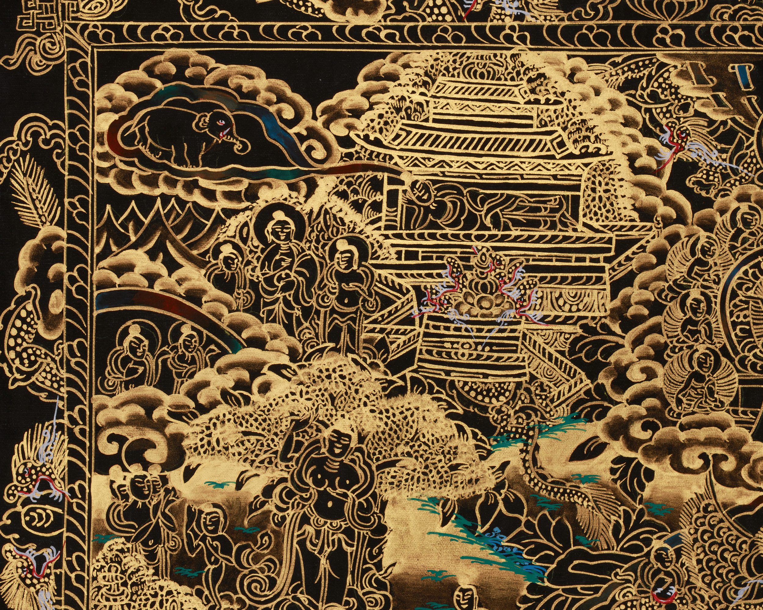 Traditional Art of Buddha Life Story Thangka | Shakyamuni Buddha Thangka
